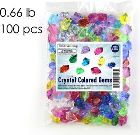 img 2 attached to 💎 Entervending Acrylic Gems - Plastic Faux Gems Ice Rock Crystals - 152 Piece Imitation Treasure Jewels for Children - Large Acrylic Gemstones - Artificial Crystals for Decorating - Aquarium Jewels - Crushed Ice Rocks