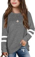 cute and comfy: apbondy girls heart crewneck sweatshirts for casual chic logo