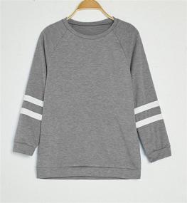 img 2 attached to Cute and Comfy: Apbondy Girls Heart Crewneck Sweatshirts for Casual Chic