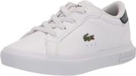 lacoste powercourt sneakers: stylish and comfortable unisex toddler boys' shoes logo