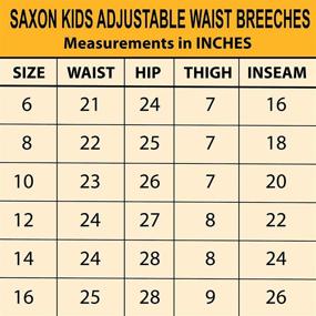 img 1 attached to 👧 Saxon Childs Adjustable Waist Breech: Optimal Comfort and Fit for Young Riders