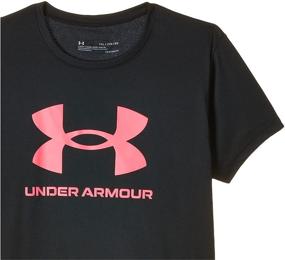 img 2 attached to Under Armour Sportstyle Short Sleeve T Shirt: Active Girls' Clothing at Its Finest