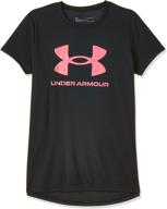 under armour sportstyle short sleeve t shirt: active girls' clothing at its finest logo