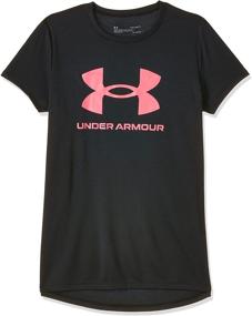 img 4 attached to Under Armour Sportstyle Short Sleeve T Shirt: Active Girls' Clothing at Its Finest