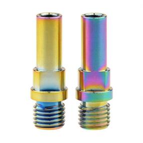 img 2 attached to 🌈 Yaruijia Ultralight Titanium Alloy Bolt Brake Bosses Post M10x1.25mm for MTB BMX Bike Service Parts - Rainbow Color