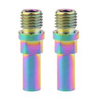 🌈 yaruijia ultralight titanium alloy bolt brake bosses post m10x1.25mm for mtb bmx bike service parts - rainbow color logo