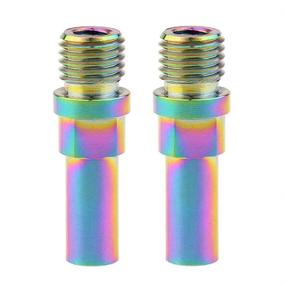 img 3 attached to 🌈 Yaruijia Ultralight Titanium Alloy Bolt Brake Bosses Post M10x1.25mm for MTB BMX Bike Service Parts - Rainbow Color