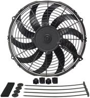🔥 derale 16112 12-inch high-output extreme electric fan in black logo