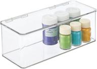 mdesign stackable plastic container attached organization, storage & transport for storage boxes & organizers logo