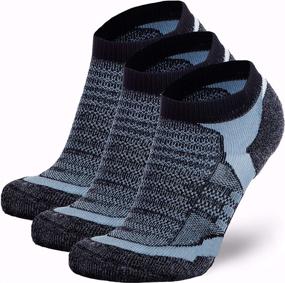 img 4 attached to 🧦 High-Performance Merino Wool Socks for Active Athletes – Moisture-Wicking, Low-Cut Cushioned Running Socks for Men, Women, and Youth