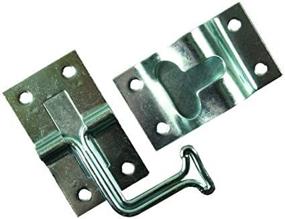 img 3 attached to 🚪 Convenient and Durable: JR Products 11775 Zinc T-Style Door Holder with 90 Degree Angle