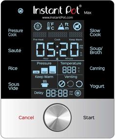 img 1 attached to 🥘 Ultimate 6 Quart Instant Pot Max: Powerful 15psi Pressure Cooker, Sous Vide, Auto Steam Release & Touch Screen Control