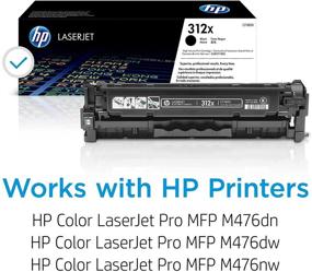 img 3 attached to 🖨️ HP 312X CF380X Black Toner Cartridge: High-Yield for HP Color LaserJet Pro M476