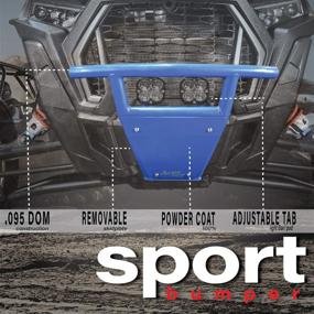 img 1 attached to Polaris RZR XP Turbo S Front Bumper (2018-2021) (Blue Turbo S)