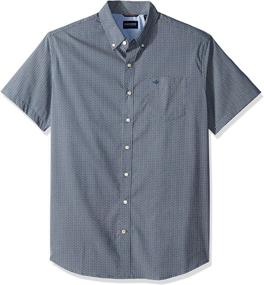 img 2 attached to Dockers Men's Clothing: Sleeve Button Comfort Gingham Shirts