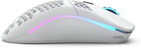 img 2 attached to 🐭 Беспроводная игровая мышь Glorious Model O - Легкая беспроводная игровая мышь (матово-белая) с RGB - 69 г