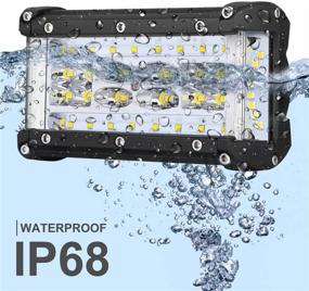 img 2 attached to 🚗 AutoPowerPlus Side Shooter LED Lights – Premium 5 inch 120W Pods for Off-Road Driving, Waterproof & Versatile – Ideal for Trucks, ATVs, UTVs, Pickups, and Boats