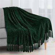 pavilia chenille blanket decorative lightweight bedding logo