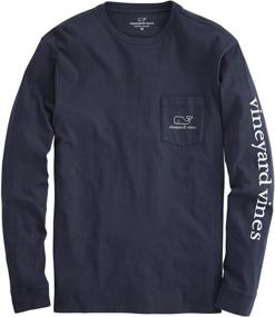 img 1 attached to 👕 Vineyard Vines Винтажная футболка с длинным рукавом для мужчин - Одежда для футболок и топов