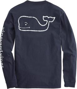 img 4 attached to 👕 Vineyard Vines Винтажная футболка с длинным рукавом для мужчин - Одежда для футболок и топов