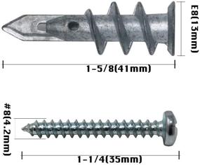 img 2 attached to 🔩 Top-Quality T K Drilling Drywall Anchors Assortment