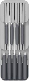 img 3 attached to 🔪 Maximize Kitchen Efficiency with Joseph Joseph DrawerStore Set - Cutlery and Knife Drawer Organizer Tray in Gray