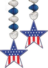 img 1 attached to Beistle 50783 RSB Patriotic Star Danglers