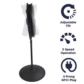 img 2 attached to 🌬️ Maxx Air 20" Indoor/Outdoor Rated Pedestal Fan: Ideal for Patio, Barn, Shop, Restaurant