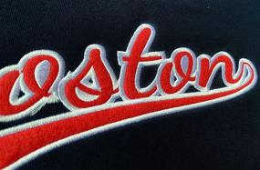 img 2 attached to Boston Baseball Embroidery Hooded Sweatshirt