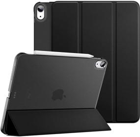 img 4 attached to Dadanism iPad Air 4th Gen Case - 2020 iPad 10.9 📱 Cover, Slim Smart Shell with Translucent Frosted Design, Protective Stand, Auto Wake/Sleep, Black