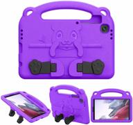 🔮 timovo lightweight convertible handle stand eva protective cover for samsung galaxy tab a7 lite 8.7 2021 (sm-t220/t225/t227) - kids friendly purple case logo