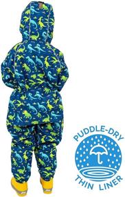 img 3 attached to 💦 Waterproof One-Piece Rain Play-Suit - JAN & JUL for Baby, Toddler, and Kids