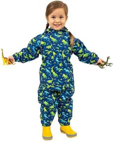 img 4 attached to 💦 Waterproof One-Piece Rain Play-Suit - JAN & JUL for Baby, Toddler, and Kids