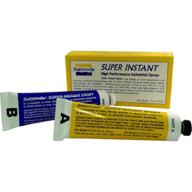 🔨 smooth-on super instant industrial epoxy 5 oz kit - high performance adhesive for metal, glass, wood, hard plastics logo
