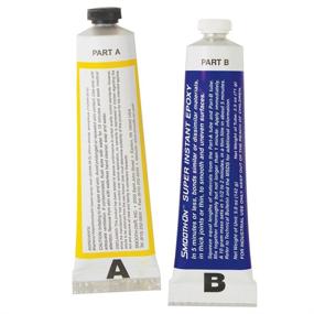 img 1 attached to 🔨 Smooth-On Super Instant Industrial Epoxy 5 oz Kit - High Performance Adhesive for Metal, Glass, Wood, Hard Plastics