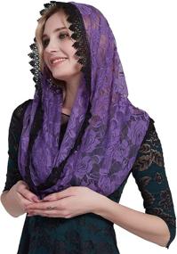img 4 attached to Mantilla Catholic Church Headcovering Infinity Women's Accessories