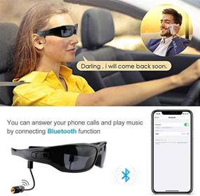 img 1 attached to 🕶️ 1080P HD Camera Bluetooth Sunglasses | Wearable Video Glasses, Ideal for Cycling, Driving, Fishing, Traveling | Perfect Gift for Family and Friends
