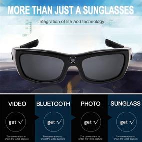 img 3 attached to 🕶️ 1080P HD Camera Bluetooth Sunglasses | Wearable Video Glasses, Ideal for Cycling, Driving, Fishing, Traveling | Perfect Gift for Family and Friends