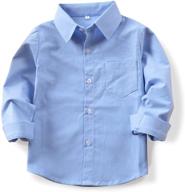 boys' little sleeve button oxford shirt - clothing, tops, tees & shirts logo