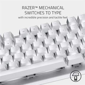 img 3 attached to 💻 Механическая клавиатура Razer BlackWidow Lite TKL: Orange Switches - тактильное и бесшумное нажатие клавиш - белая подсветка клавиш с белой подсветкой - компактный и съемный кабель - белый ртуть, стандартный размер