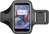 📱 j&d oneplus 9/9 pro/9r/8 pro/8/8t/8t pro/7 pro (5g)/7/7t/6t/6/5t/5/3t/3 armband - sports running armband with key holder slot, earphone connection - compatible logo