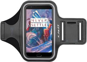 img 4 attached to 📱 J&D OnePlus 9/9 Pro/9R/8 Pro/8/8T/8T Pro/7 Pro (5G)/7/7T/6T/6/5T/5/3T/3 Armband - Sports Running Armband with Key Holder Slot, Earphone Connection - Compatible