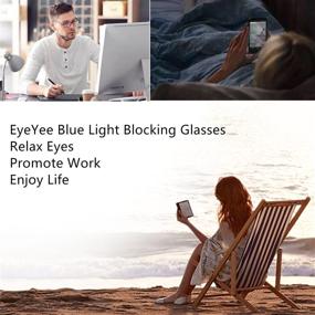 img 2 attached to 👓 Computer Reading Glasses: Blue Light Blocking Eyewear for Women & Men - Reduce Eye Strain, Anti Glare, Lightweight Readers