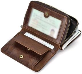 img 3 attached to 👛 HEPIDEM Genuine Leather Men's Wallet with Blocking Trifold Design - Card Cases & Money Organizers