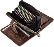 👛 hepidem genuine leather men's wallet with blocking trifold design - card cases & money organizers logo