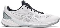 asics elite volleyball shoes silver men's shoes logo