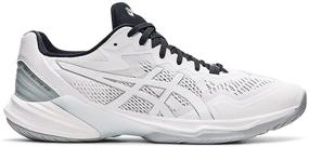 img 4 attached to ASICS Elite Volleyball Shoes Silver Men's Shoes