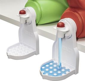 img 3 attached to 🔻 Say Goodbye to Laundry Detergent Leaks: [2 Pack] Drip Catcher/Cup Holder, Fits Most Economical Sized Bottles, No More Mess!