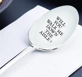 img 2 attached to 🥄 Engraved Unique Gift: Will You Walk Me Down the Aisle? - Perfect Easter Gift for Him - Ideal Maid of Honor Gift - Best-Selling Spoon Gift