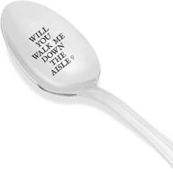 🥄 engraved unique gift: will you walk me down the aisle? - perfect easter gift for him - ideal maid of honor gift - best-selling spoon gift logo